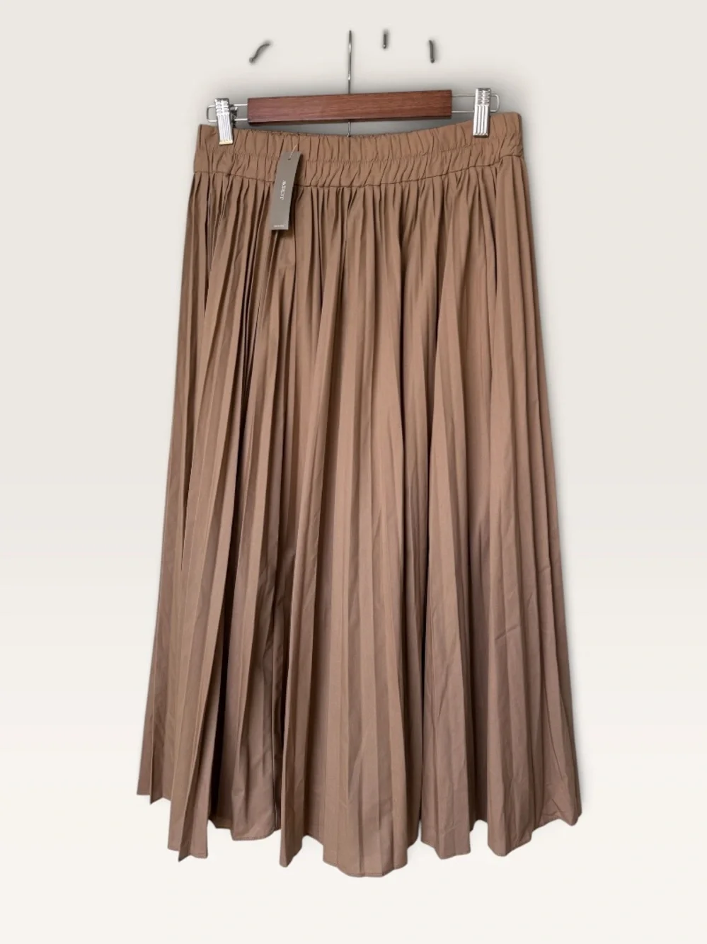 NWT J.Crew Gwenyth Pleated Midi Skirt Camel size S